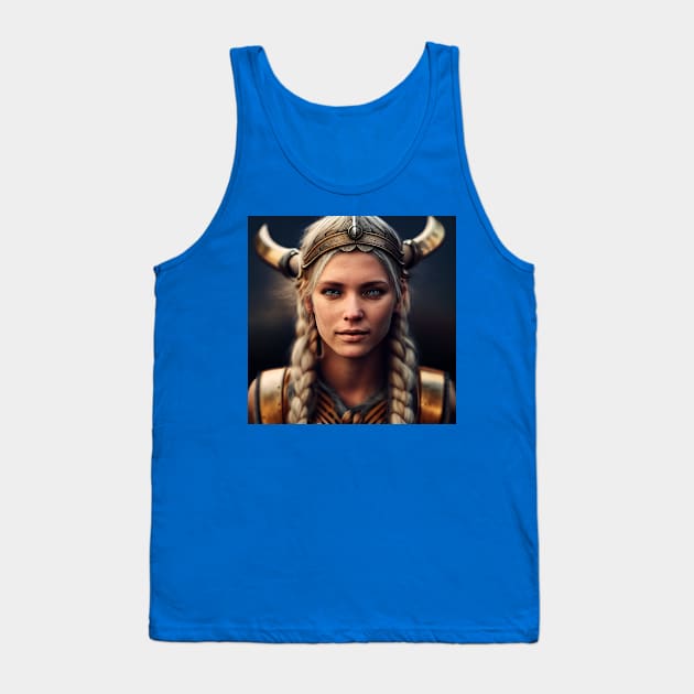 Viking Shield Maiden Tank Top by Grassroots Green